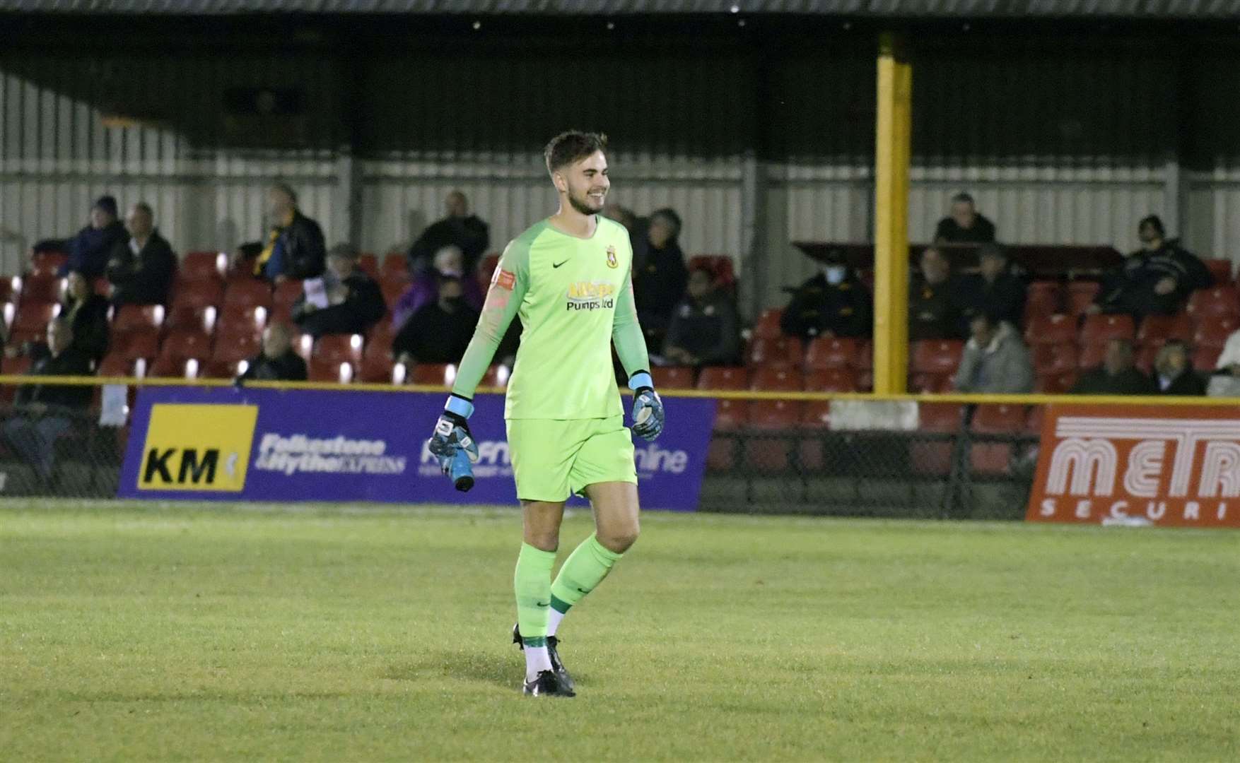 Henry Newcombe has left Folkestone Invicta for a chance of first team action at Chatham Picture: Barry Goodwin