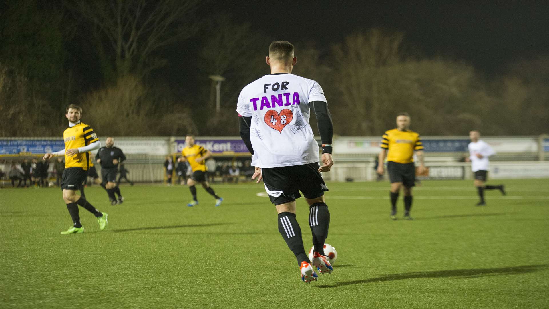 The match last year saw Mackelden's XI take on Maidstone United academy players