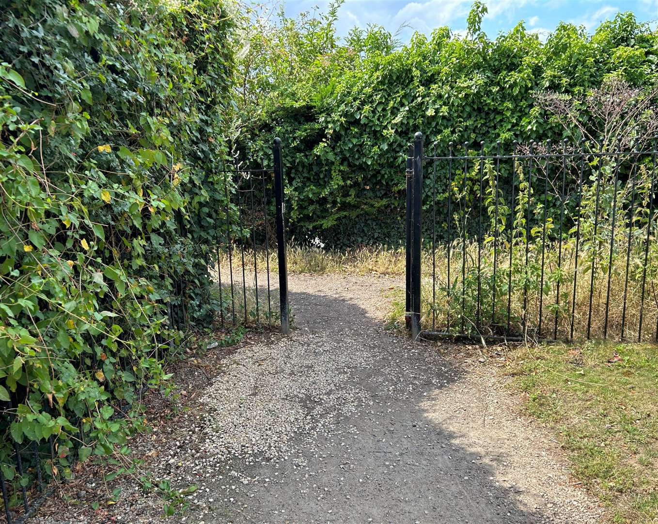 The popular route through Lakeside Avenue, Faversham, is used by people such as dogwalkers, schoolchildren and fishermen