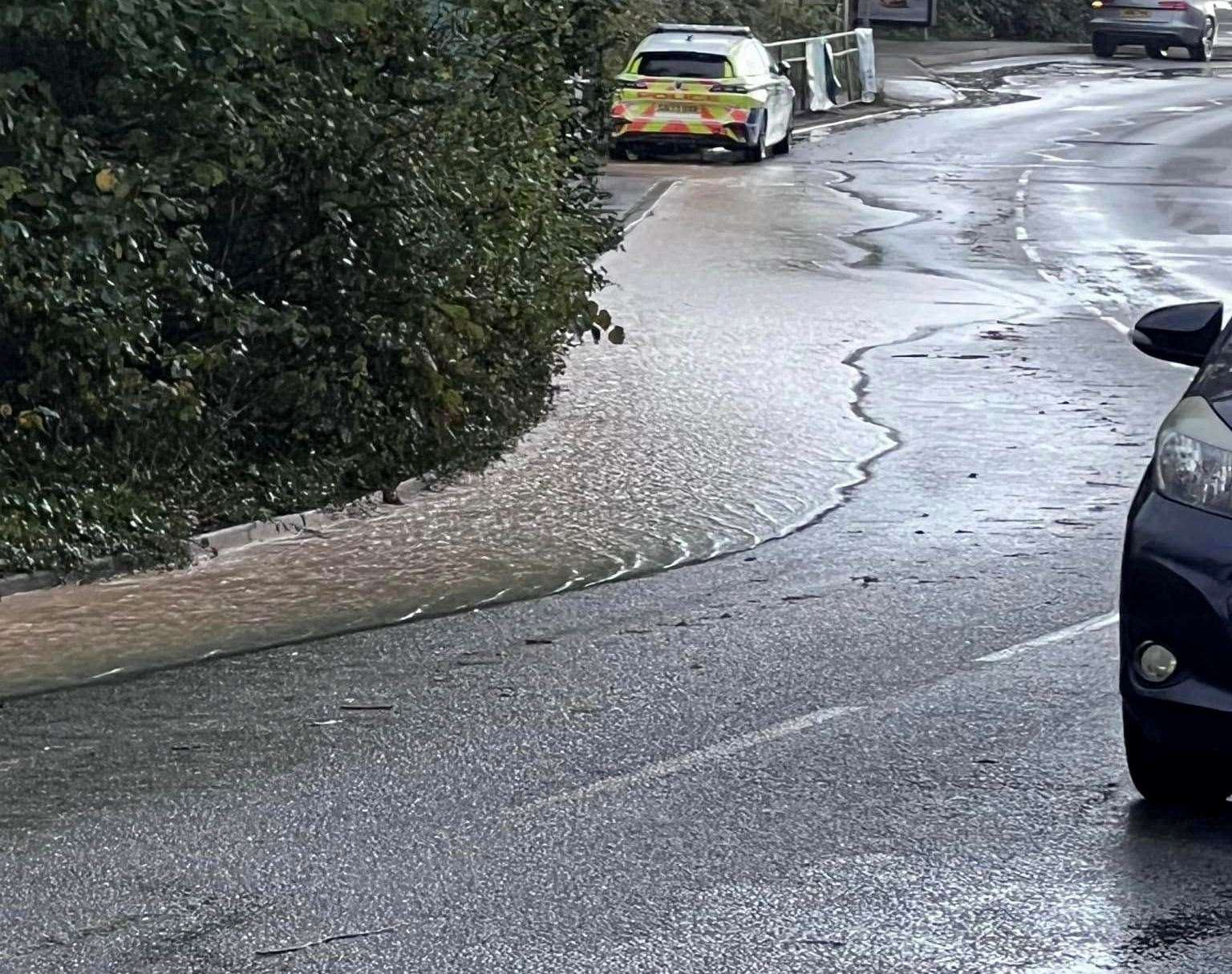 It's the second time in a week North Farm Road has been closed due to a water leak