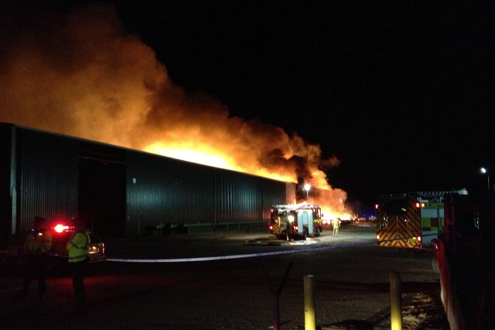 Fire at Old Rides Farm in Leysdown Road, Eastchurch. Picture: Anthony Opie