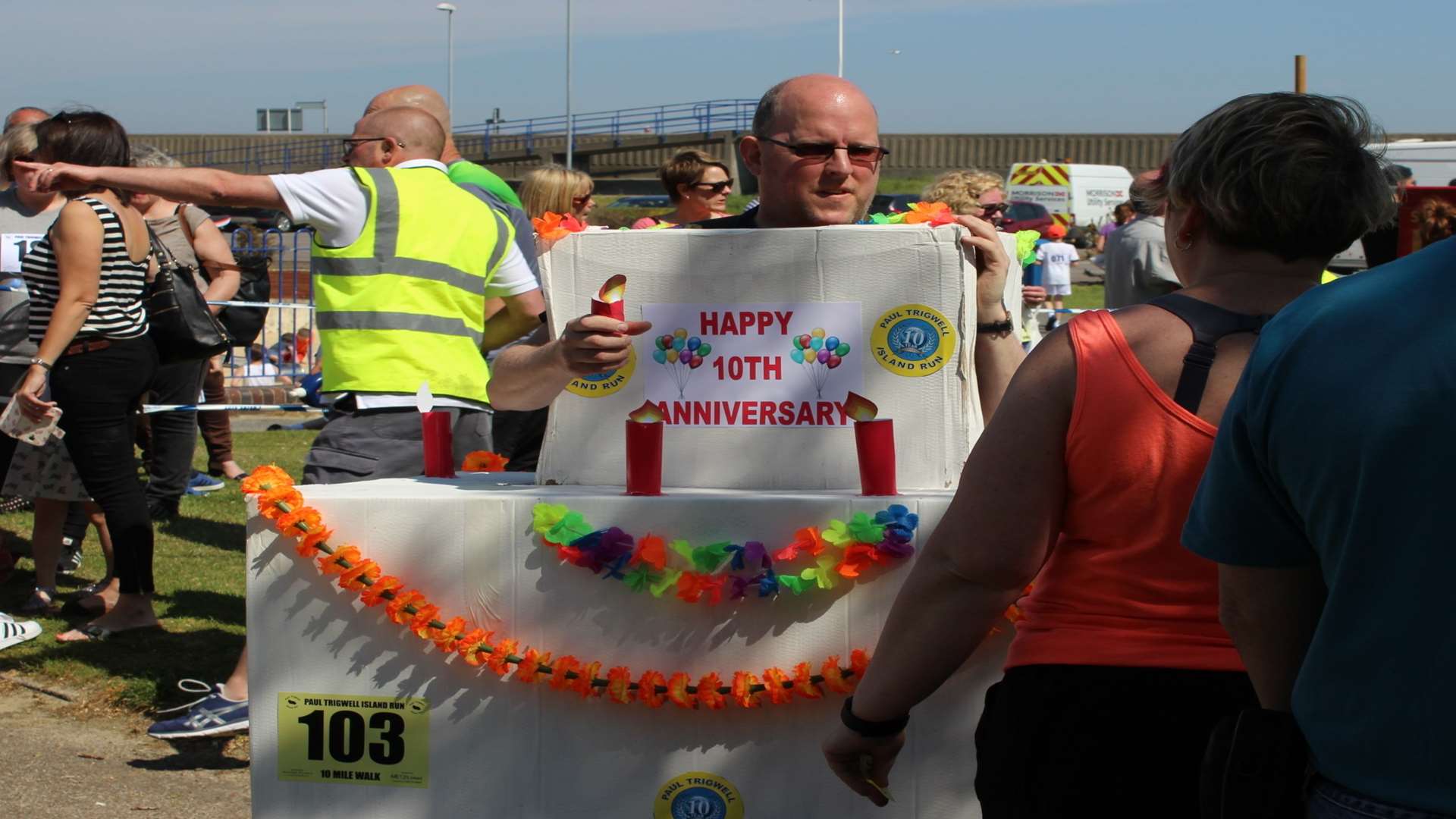 They come in all shapes and sizes: Jamie Campbell turned up as a walking cake last year.