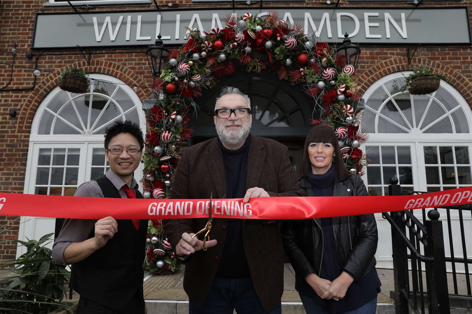 Wai Lim, general manager, with Razor Ruddock and Angela Hasley, business development manager