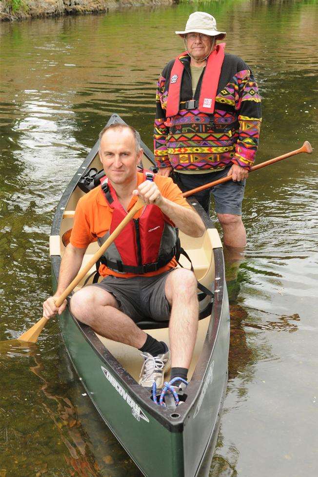 Andrew Mangall, front, and business partner Paul Southgate