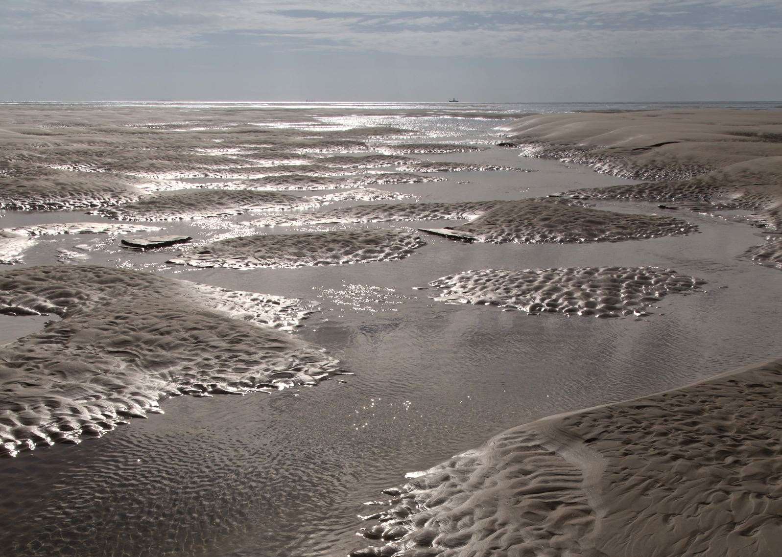 Goodwin Sands often changes shape. Photo: Joanna Thomson