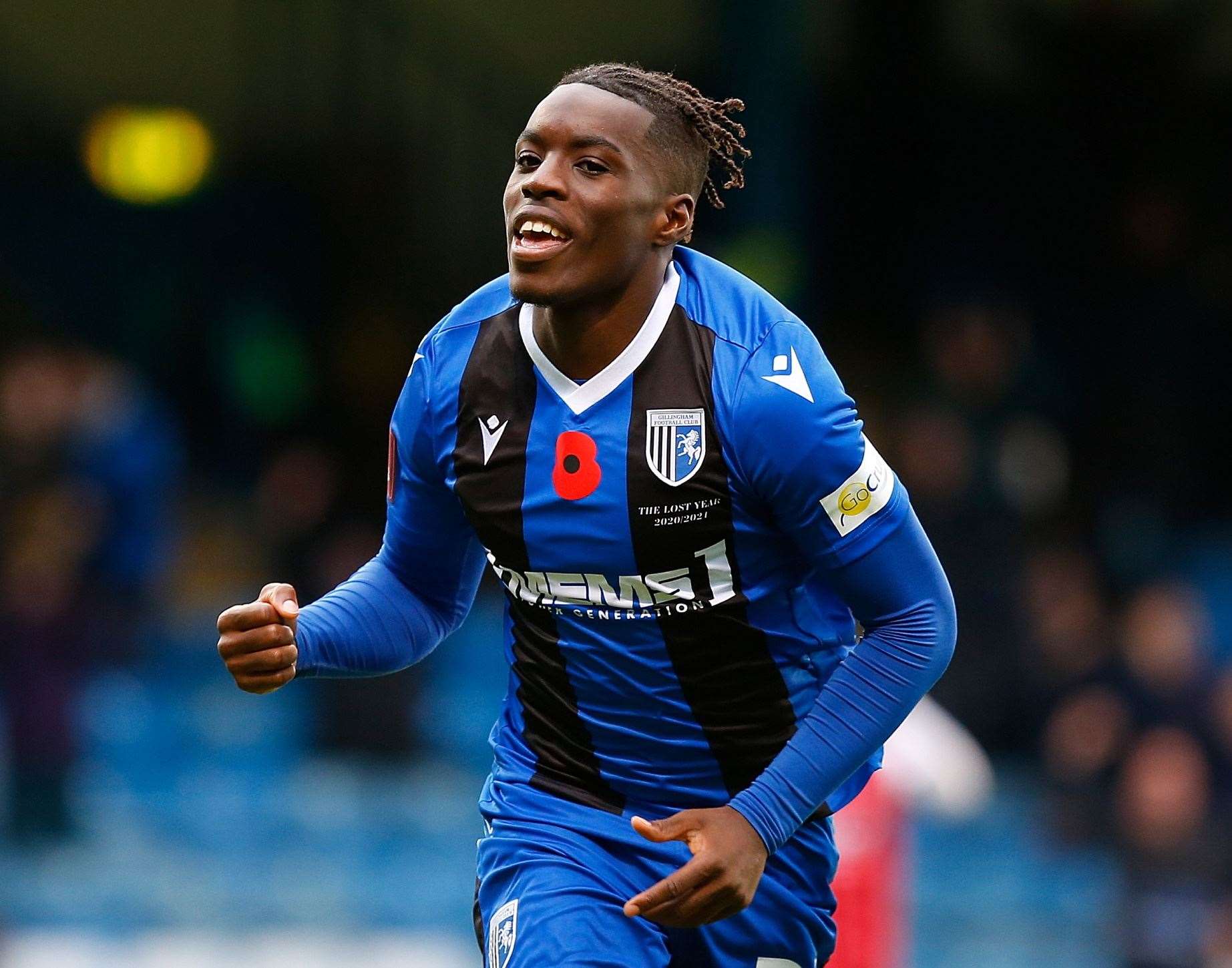 Gillingham striker Gerald Sithole Picture: Andy Jones