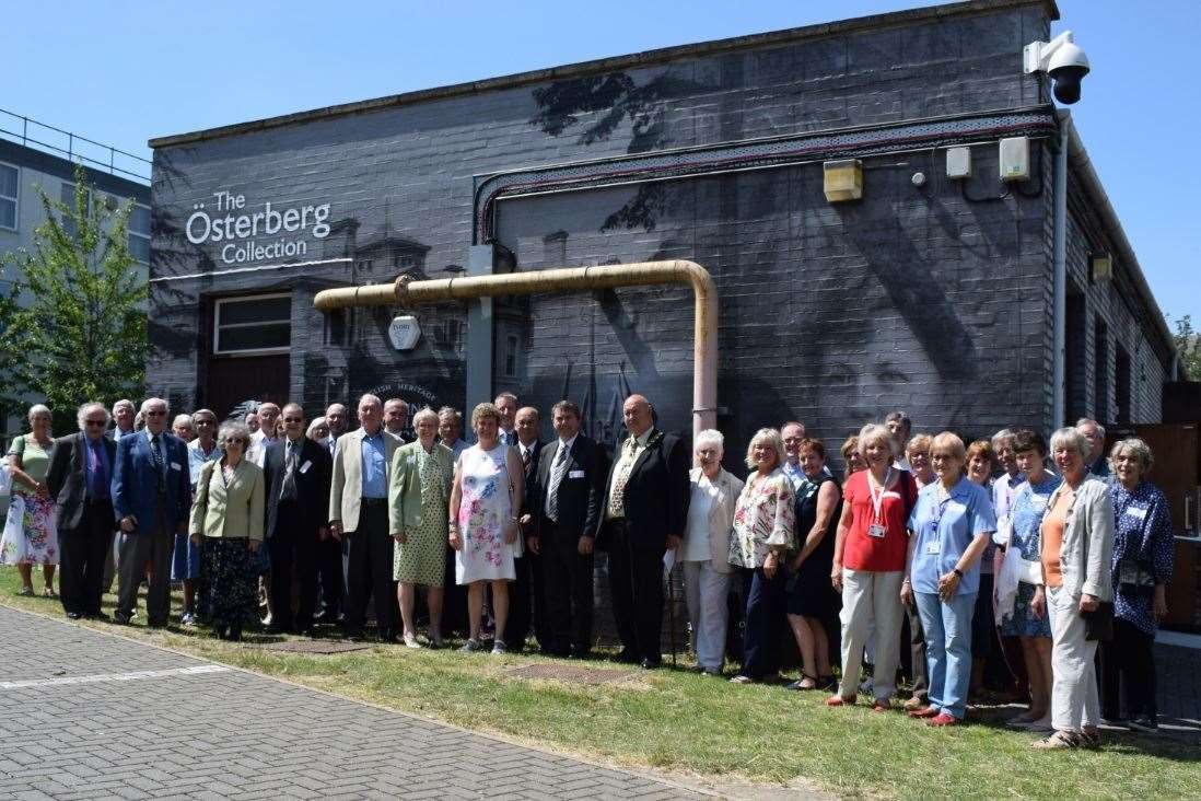 Members of the public and councillors joined Dartford MP Gareth Johnson at the opening of the collection. Picture: North Kent College (14447305)