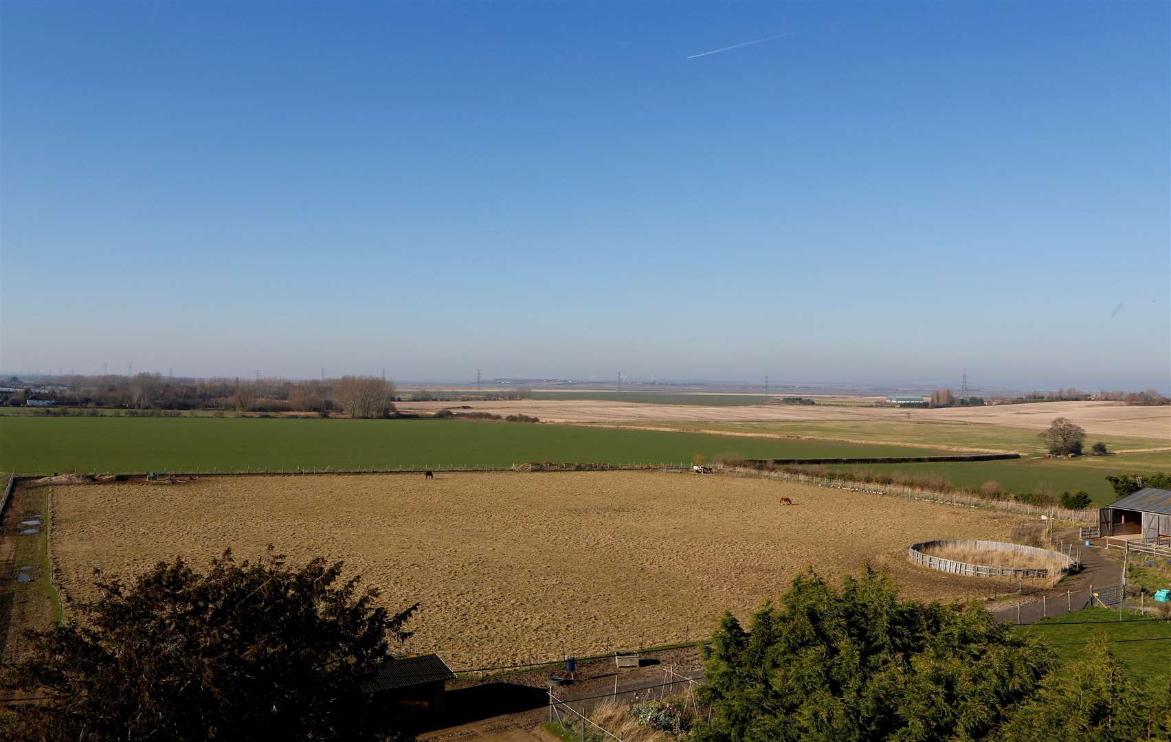 Where the solar farm is being built in Graveney. Picture: Andy Jones