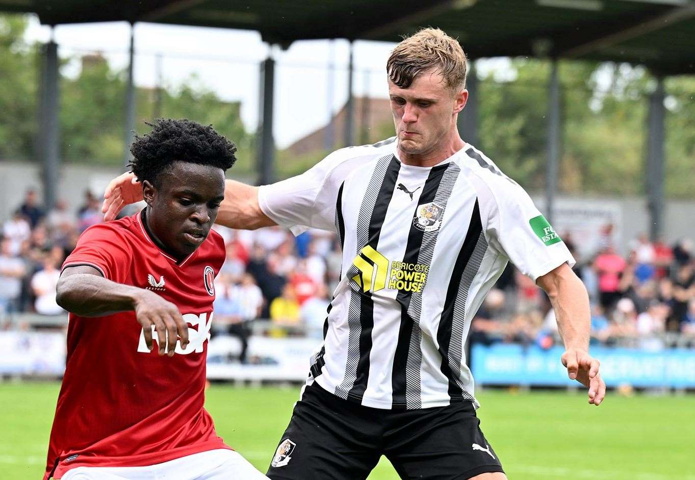 Defender Tommy Block - came off in the early stages of Dartford’s Easter Monday 2-0 National League South loss at home to Eastbourne Borough. Picture: Keith Gillard