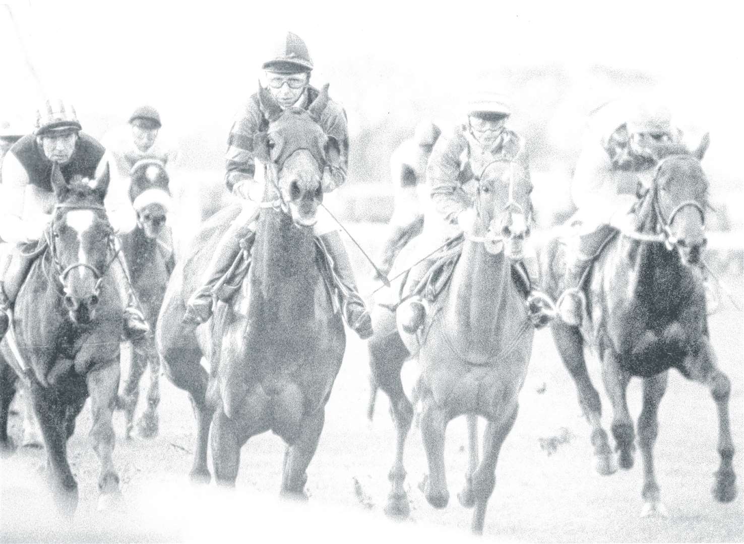 Princess Anne, rode Glowing Promise in the Leeds Amateur Riders' Stakes at Folkestone Racecourse. Picture: Images of Royal Kent