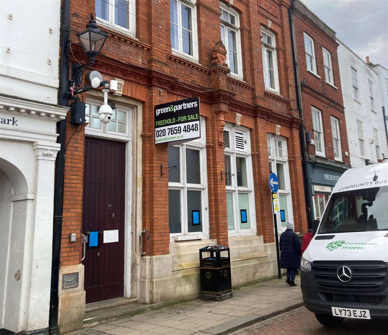 The former Natwest building in Market Place, Faversham