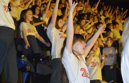 Pupils enjoying the concert