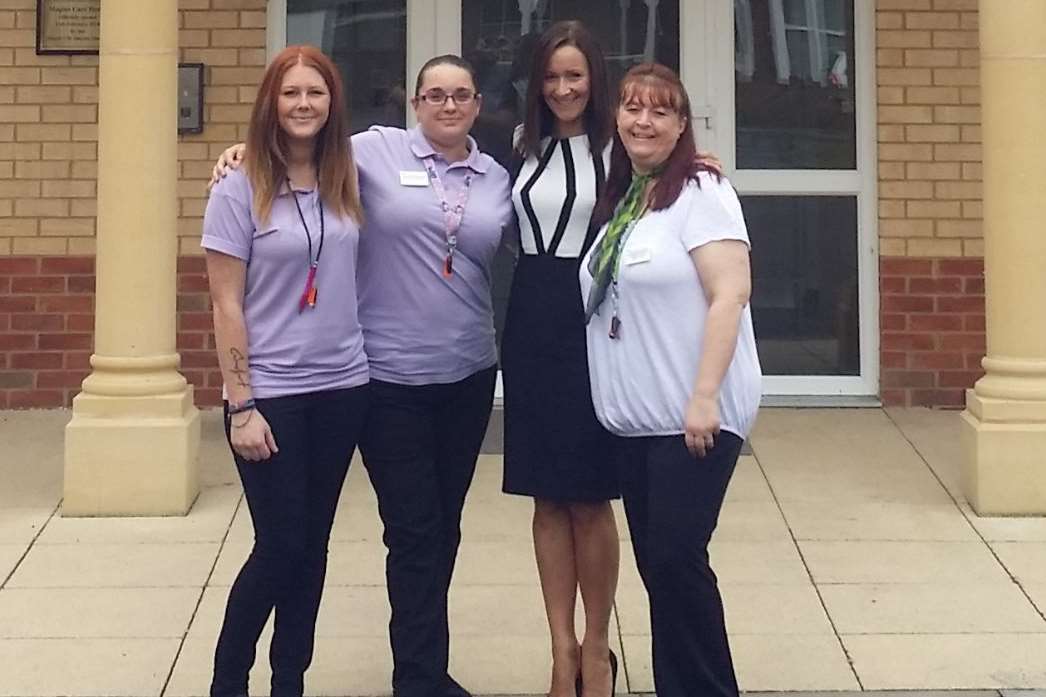 Lucinda Lemmon from Rochester, Sarah Bagnell, Michelle Hicks and Melanie Robinson