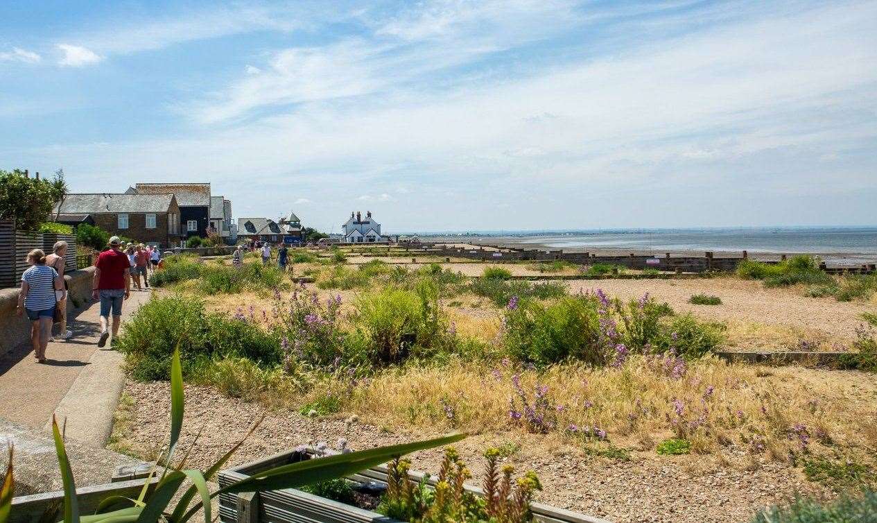 It's just a short stroll along the beach to the much-loved Shepherd Neame pub, Old Nepture. Picture: Miles and Barr