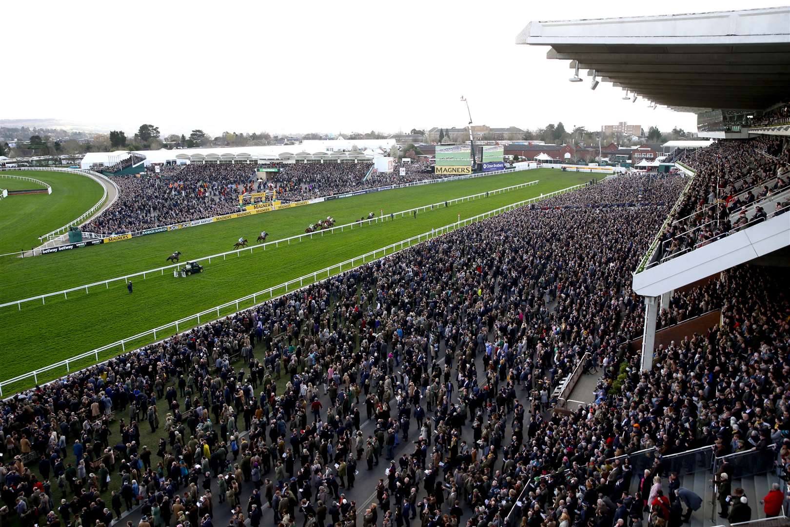 Crowds on day four of the Cheltenham Festival (Tim Goode/PA)