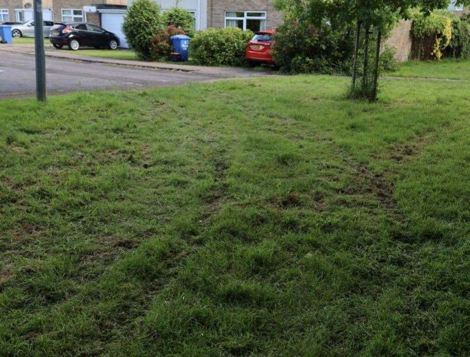 The BMW came to a stop in Westbrook Stream, Faversham. Picture: Harry Mustoe-Playfair