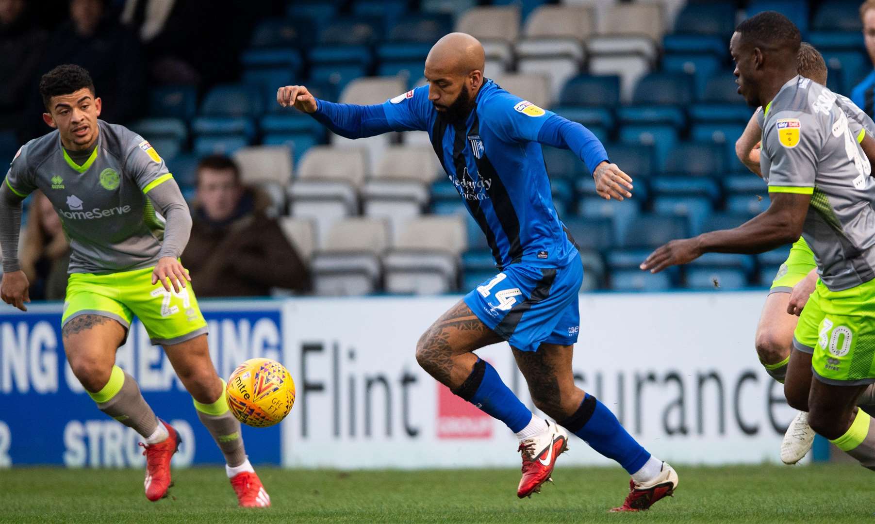 .Josh Parker under pressure from Isaiah Osbourne Picture: Ady Kerry