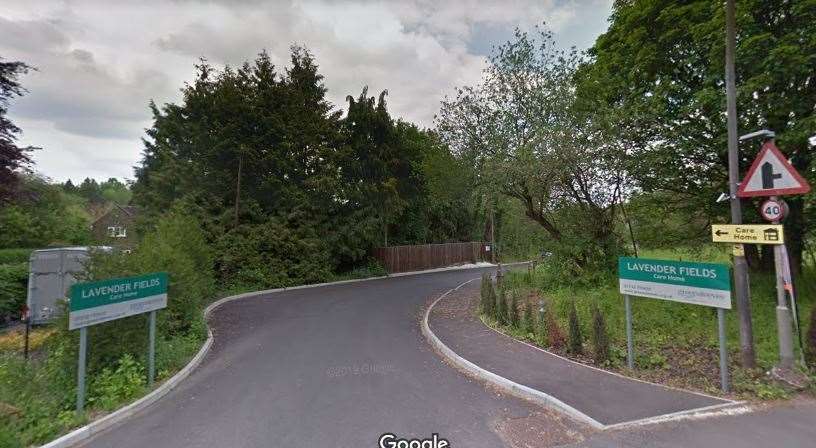 The entrance to Lavender Fields care home in Seal Picture: Google