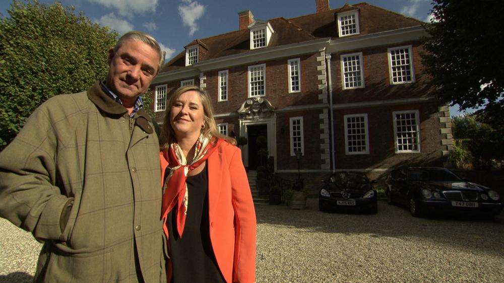 Dom and Steph Parker outside the Salutation in Sandwich