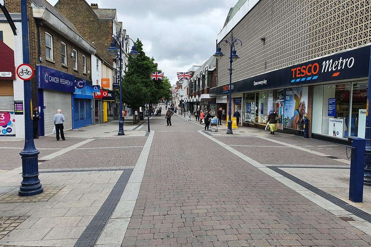 New Road, Gravesend, will look very different when more shops re-open. Picture: Gravesham council