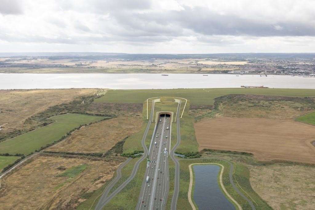 Latest photographs released by Highways England of the proposed Lower Thames Crossing. Picture: Highways England