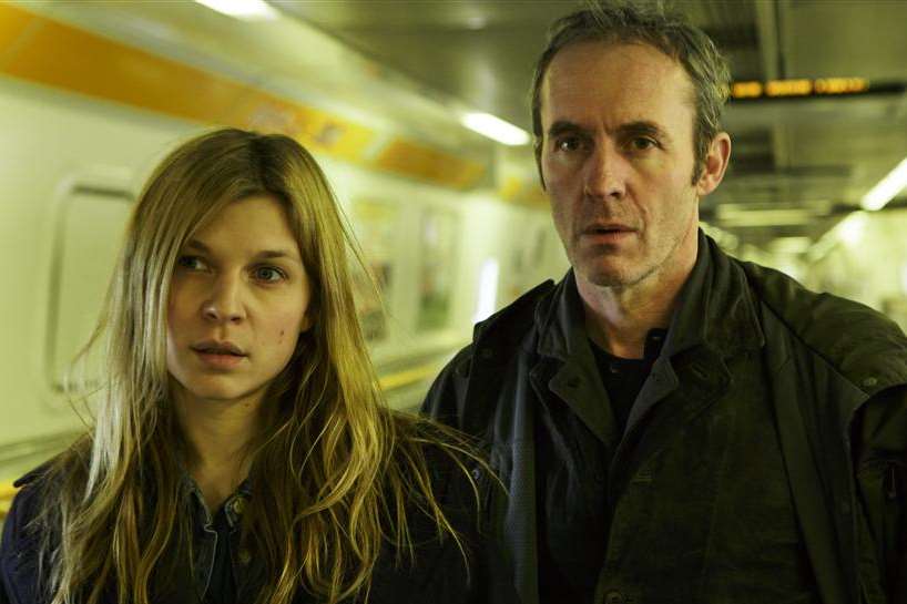 Stars Elise Wassermann (Clemence Poesy) and Karl Roebuck (Stephen Dillane) play detectives