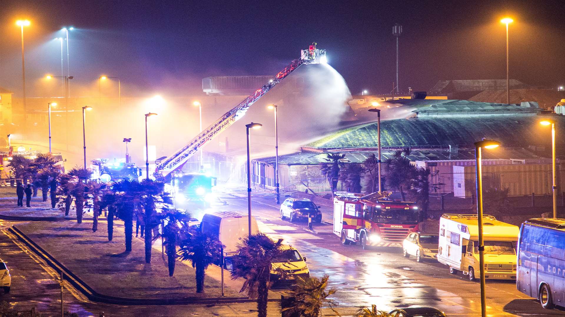 Folkestone photographer Dan Desborough captured some stunning images of the Onyx fire at its height