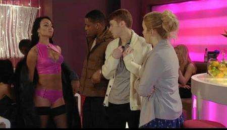 Former Highsted Grammar School student Jennifer Lee-Moon, made her screen debut as a stripper in super-soap EastEnders.