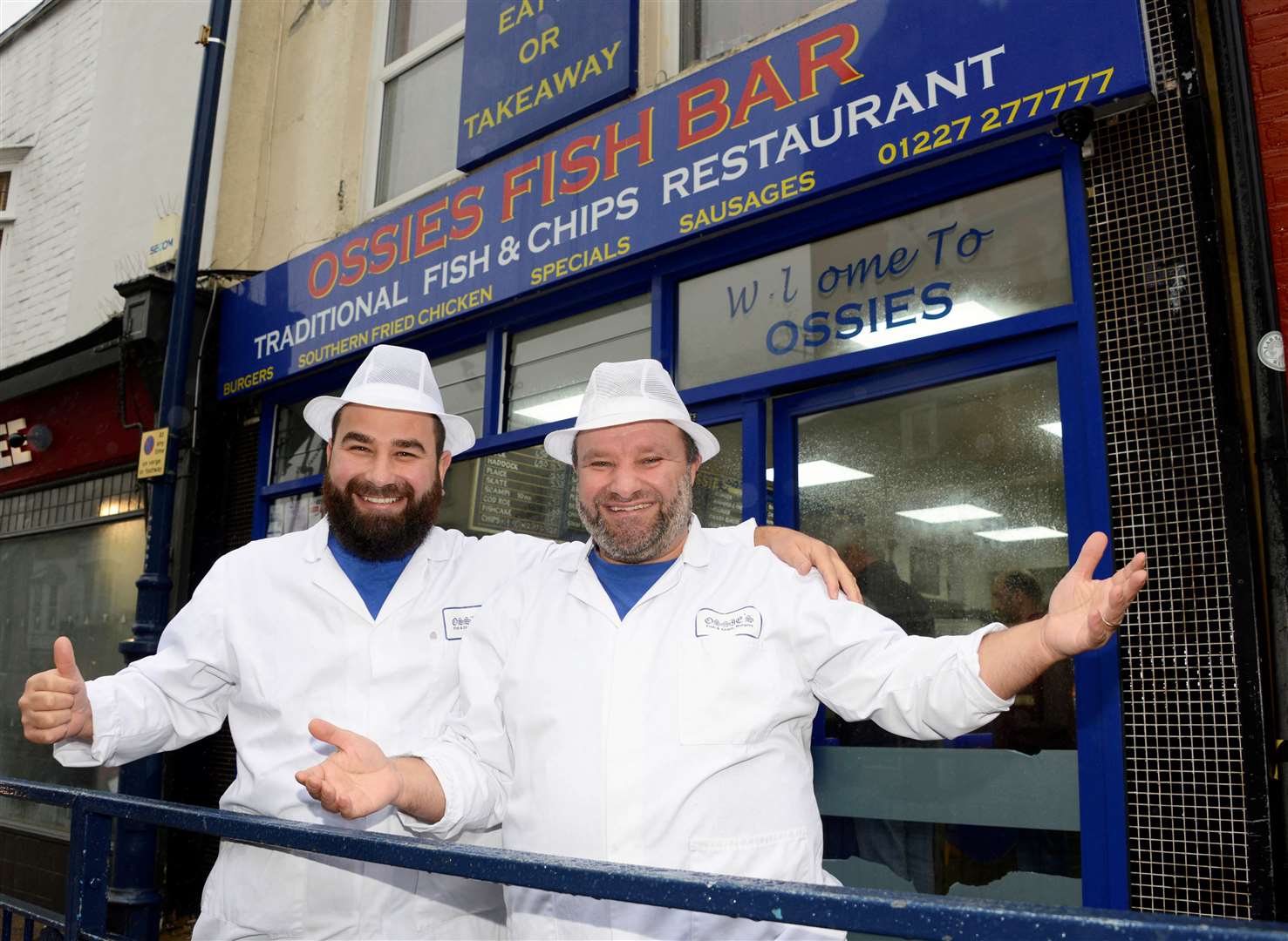 Ahmet and Ossie of Ossie's in Whitstable High Street. Picture: Paul Amos