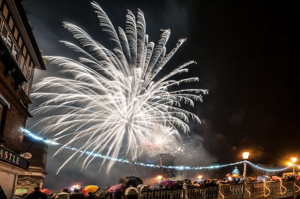 Fireworks over Big Bridge