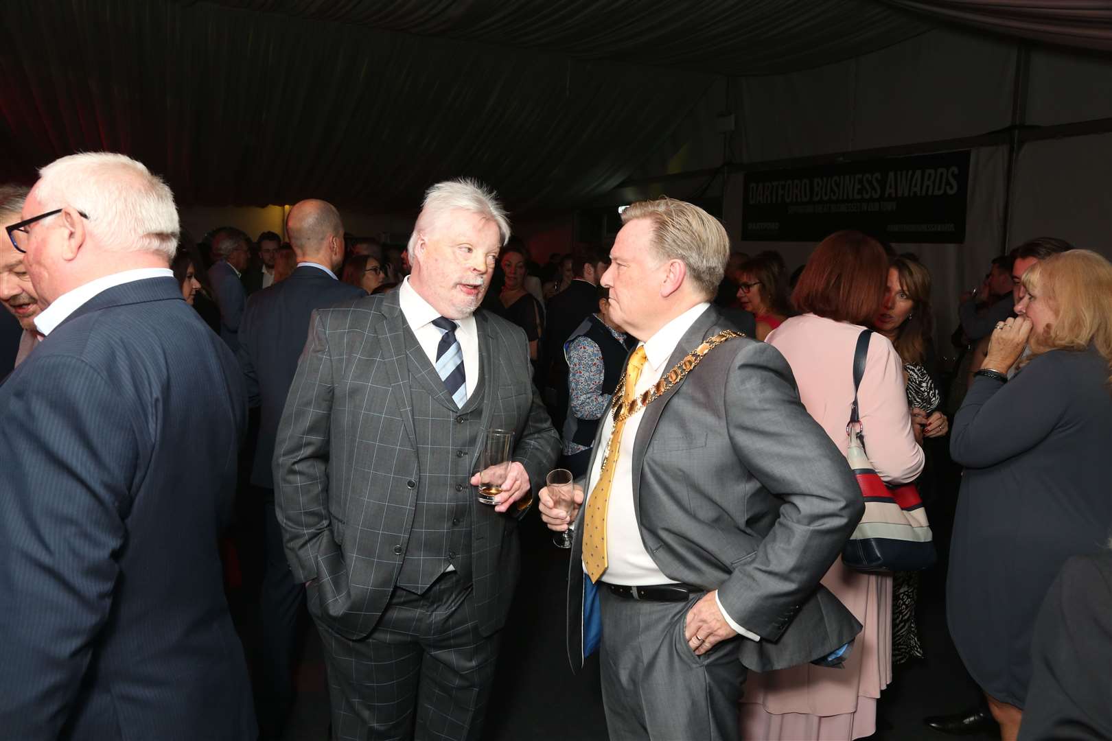 Simon Weston CBE with the Mayor of Dartford Cllr Paul Cutler. Picture: Dartford Borough Council