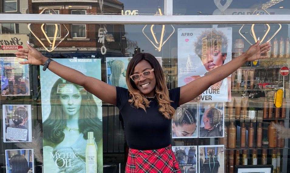 Belinda Gyampa, the owner of Belinda's Hair And Beauty Academy in Sittingbourne