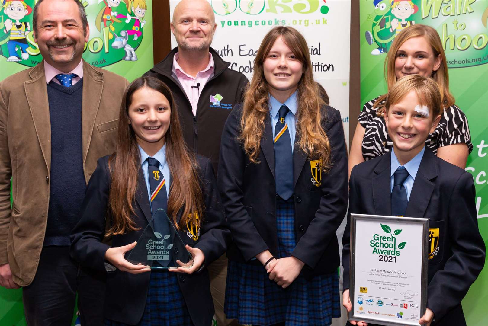 School Energy Conservation Champion, Sir Roger Manwoods School, Dover at the Kent Green School Awards Picture: Countrywide Photographic