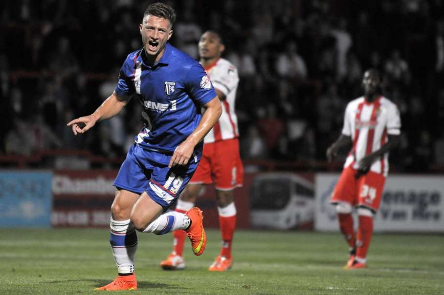 Luke Norris' penalty put Gills in the hat for Saturday's second-round draw Picture: Barry Goodwin