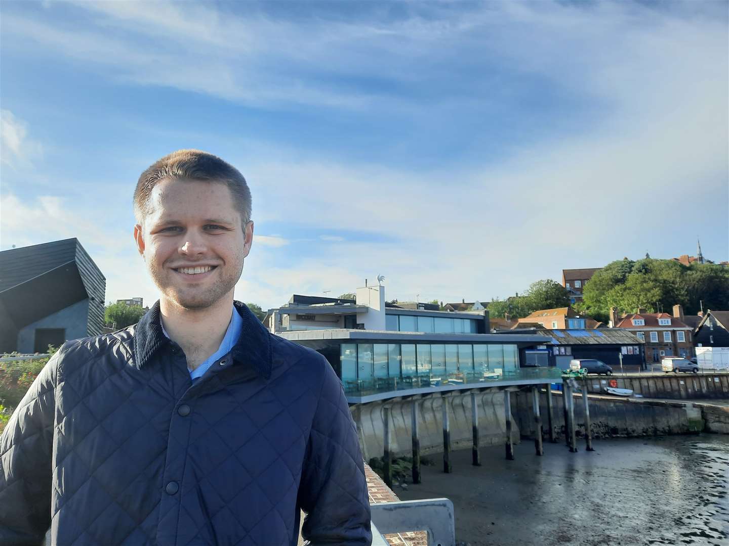 Jack Dyson outside Rocksalt in Folkestone