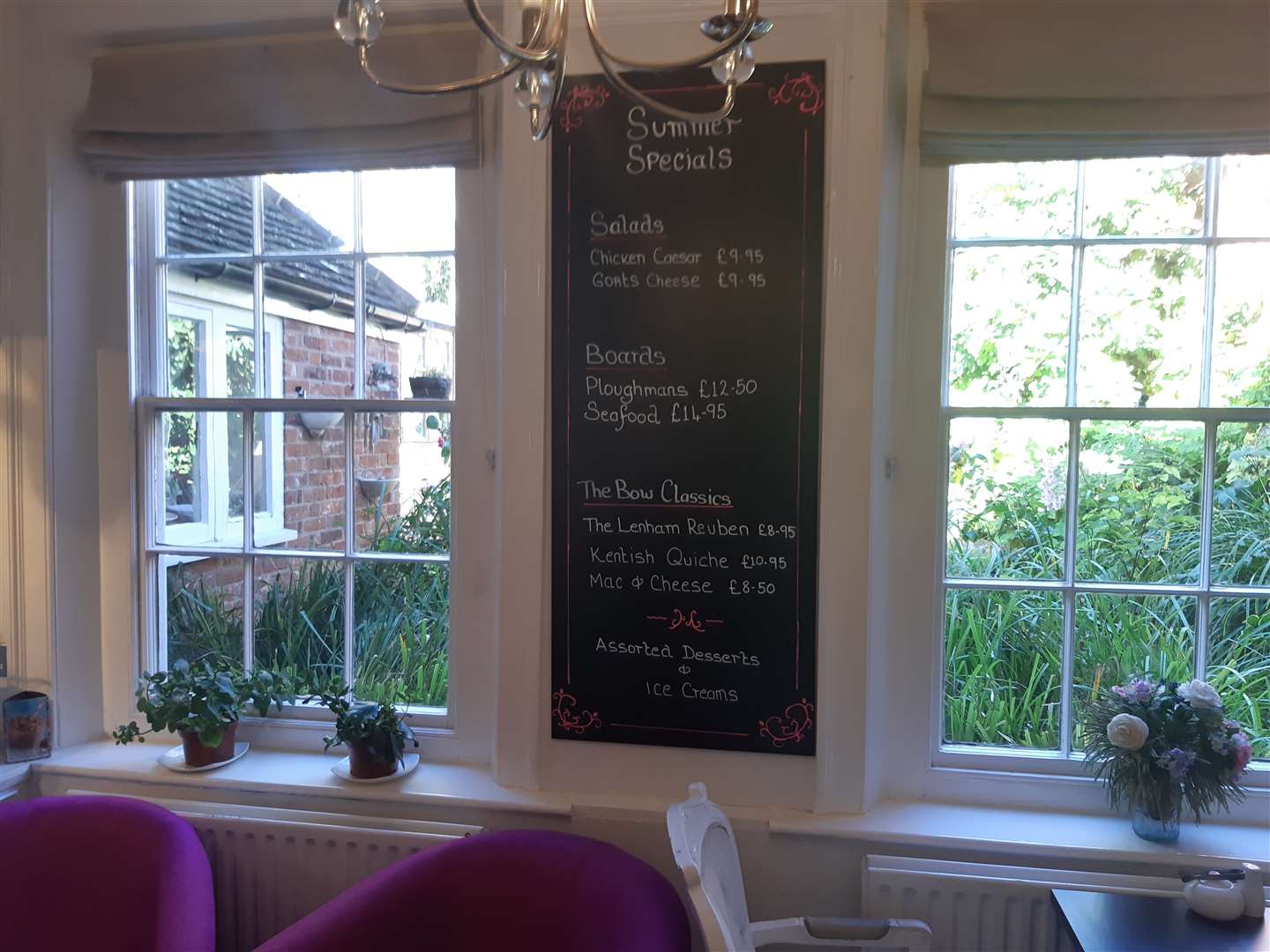 Inside the tearoom