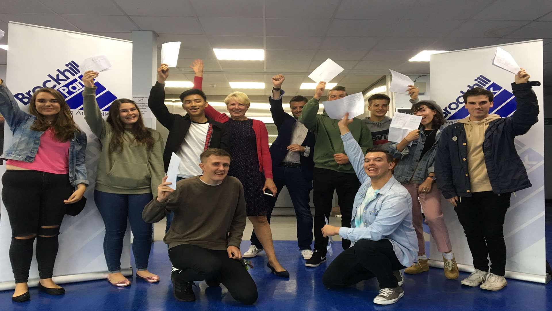 Pupils celebrate latest grades