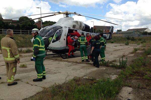 The scene of the accident in Commissioners Road. Picture: @secambhart