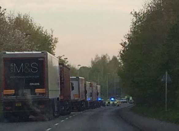 The crash on the Western Link Road