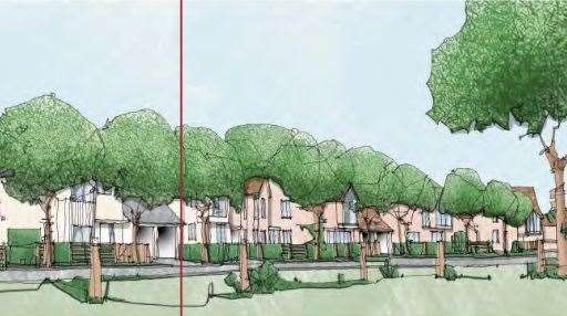 Drawing of the proposed extension to Faversham Lakes which will see another 70 homesPicture: JCN Design & Planning