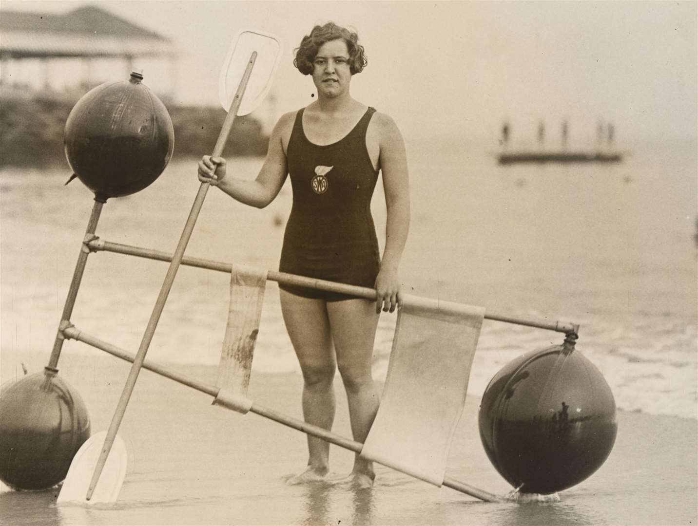 Gertrude Ederle was the first woman to swim the English Channel. Picture: National Portrait Gallery, Smithsonian Institution