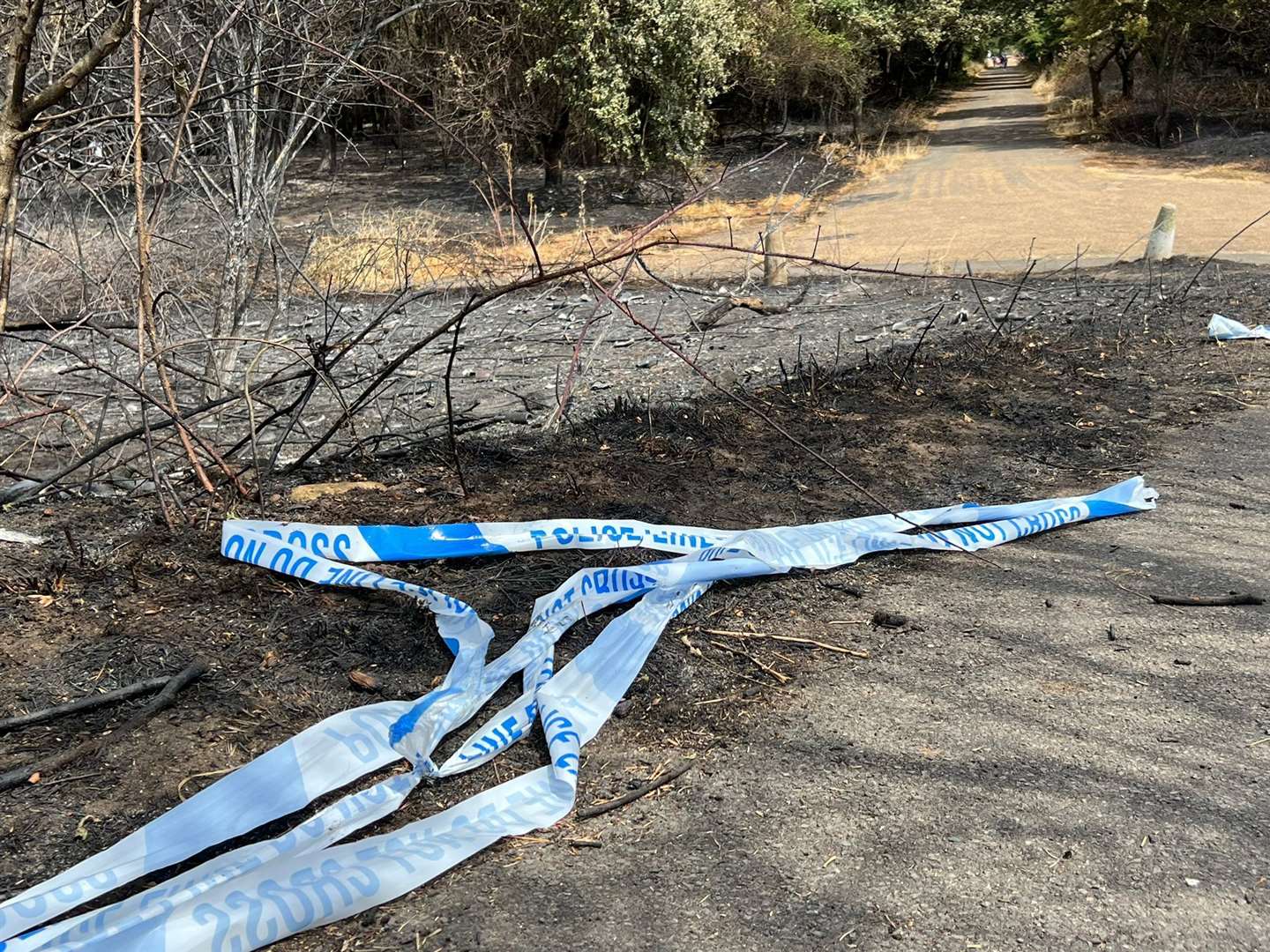 Aftermath of the fire at Dartford Heath. Pictures: Barry Goodwin