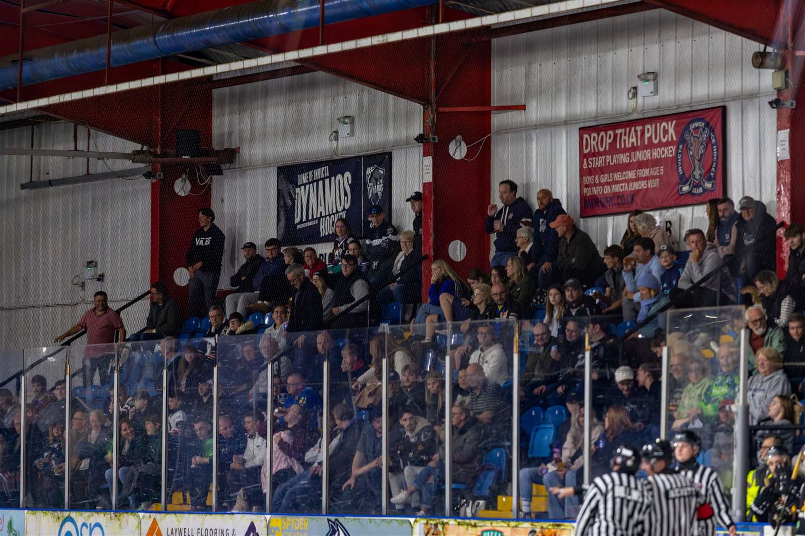 Fans watch on as Invicta Dynamos played Chelmsford Chieftains last Sunday at Planet Ice, Gillingham Picture: David Trevallion