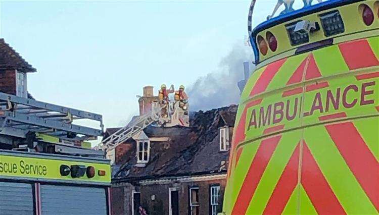 Fire crews tackle the inferno