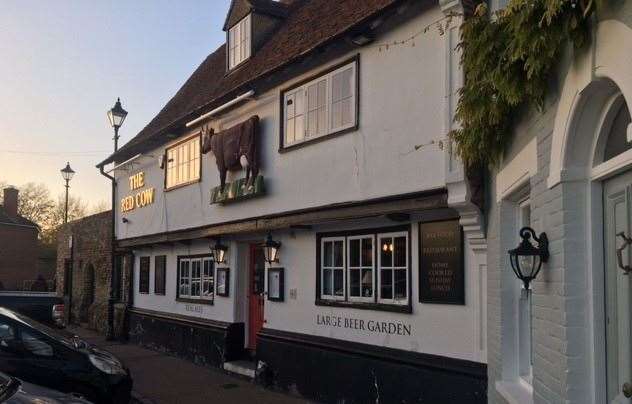 Positioned on a corner of Moat Sole, just off the roundabout leading to the Co-Op, the Red Cow can trace its history back to 1512