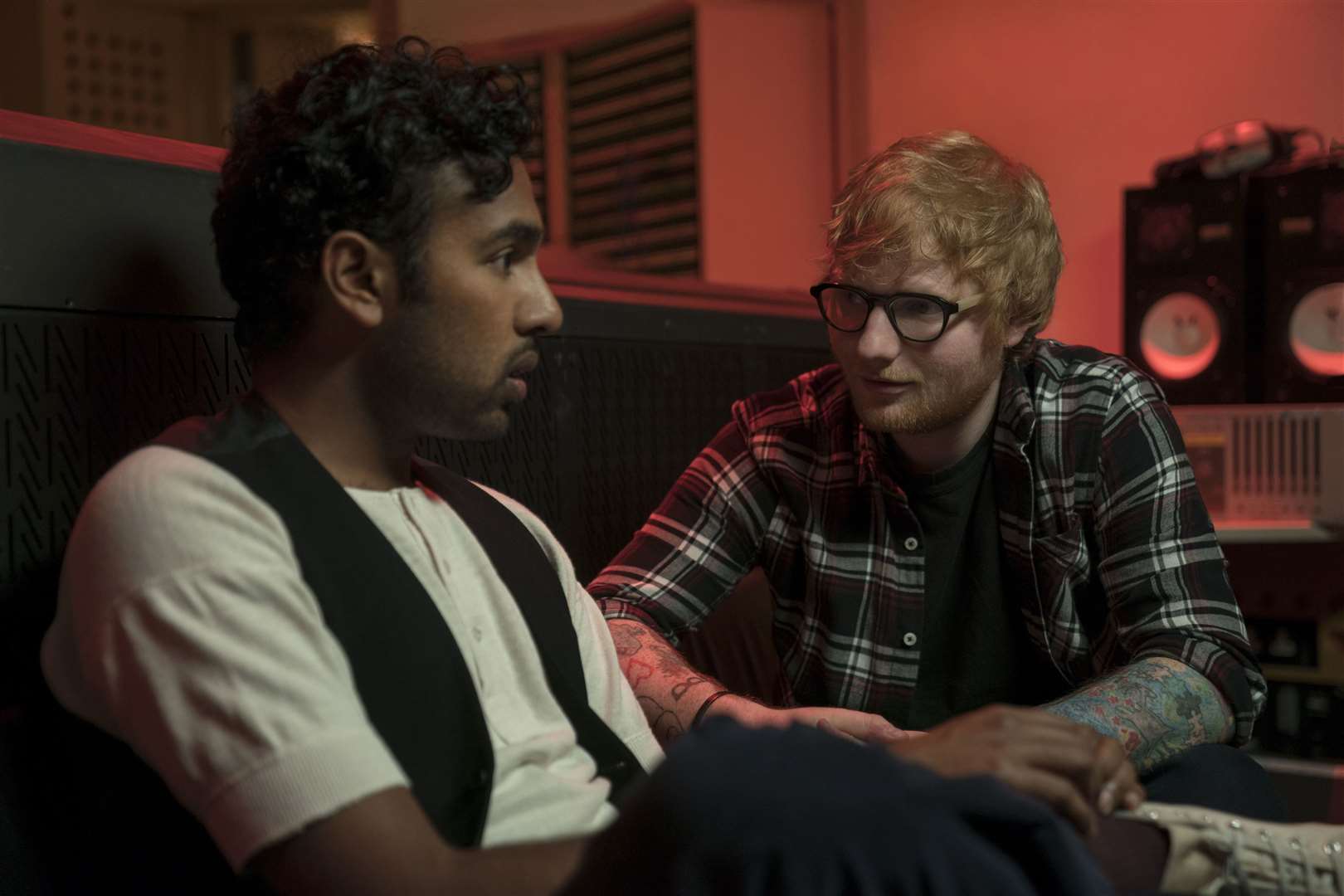 Yesterday stars Himesh Patel as Jack Malik and Ed Sheeran as himself. Picture credit: PA Photo/Universal Pictures/Jonathan Prime