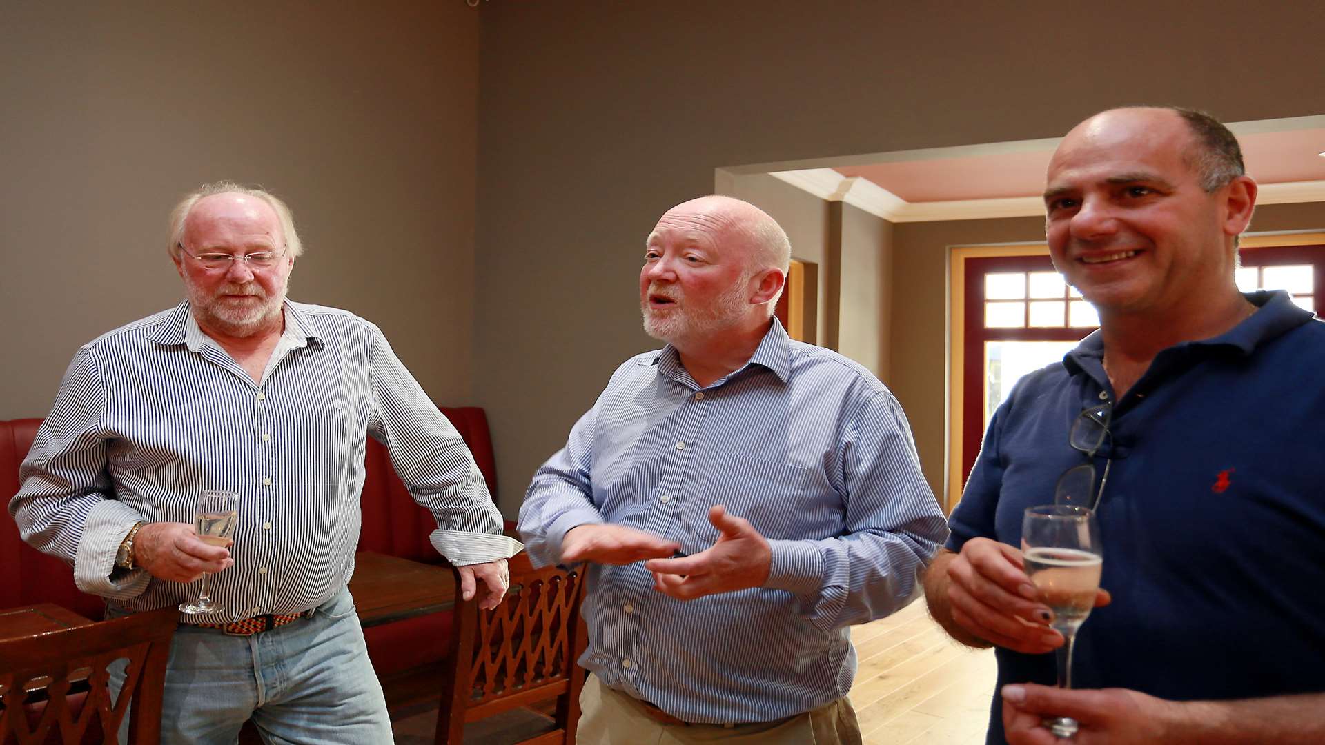 TV chef Enzo Olivero (far right) shows councillors around his new venture