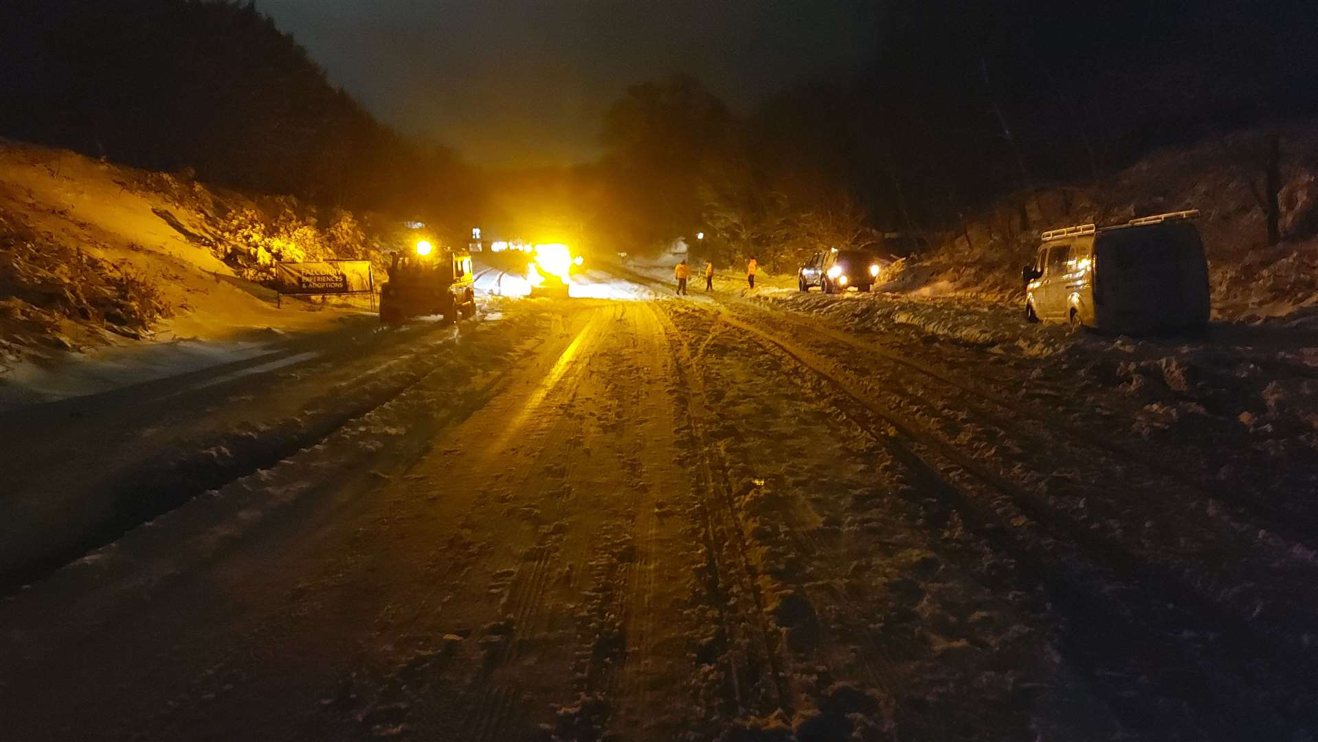 Snow hit the county over the weekend. Picture: South East 4x4 Response