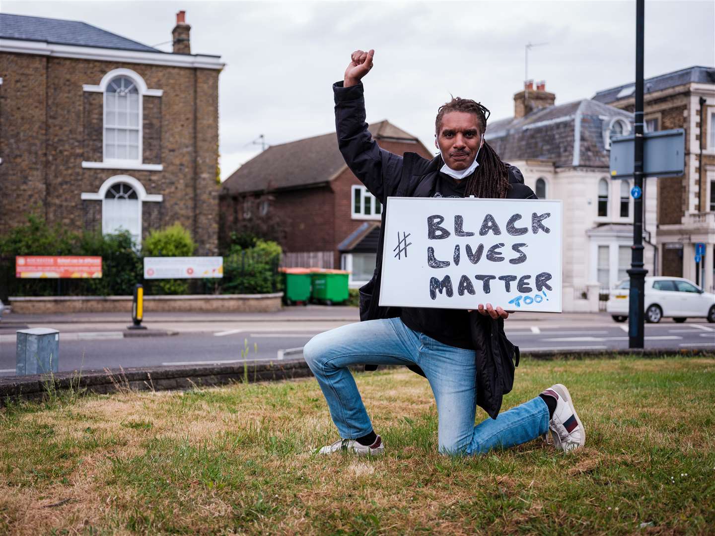 Multiple Black Lives Matter protests were held across Medway in June. Photo: Yousef Al Nasser