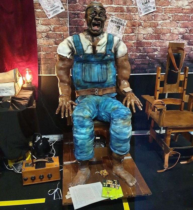 The life-sized John Coffey from Stephen King’s Green Mile was part of a feature display at Cake International